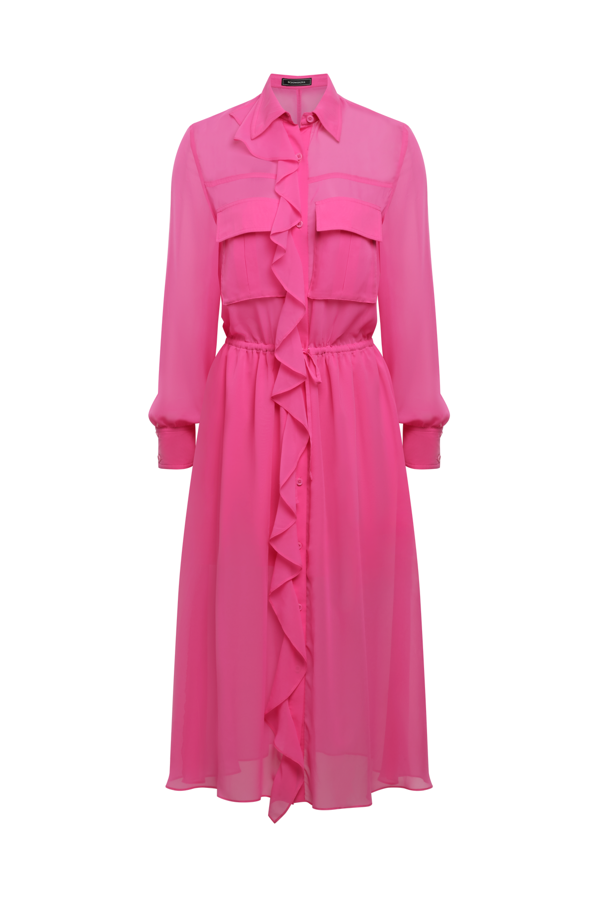 Solid Ruffle Dress
