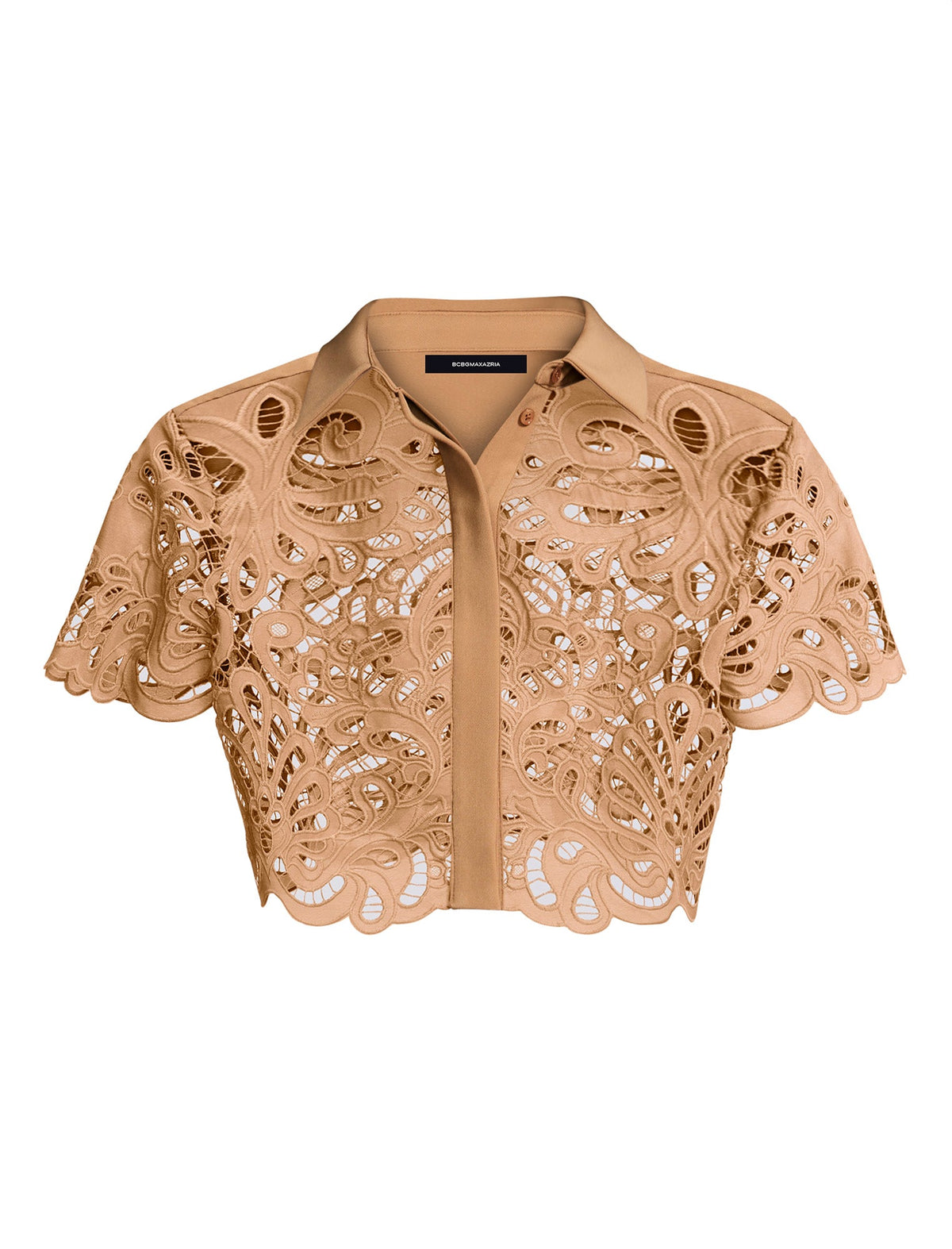 Eyelet Button Down Polo