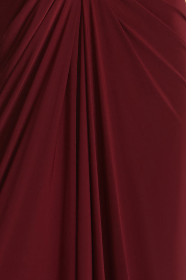 Lace & Jersey Gown