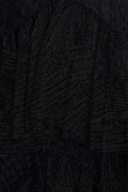Oly Tiered Ruffle Tulle Evening Gown