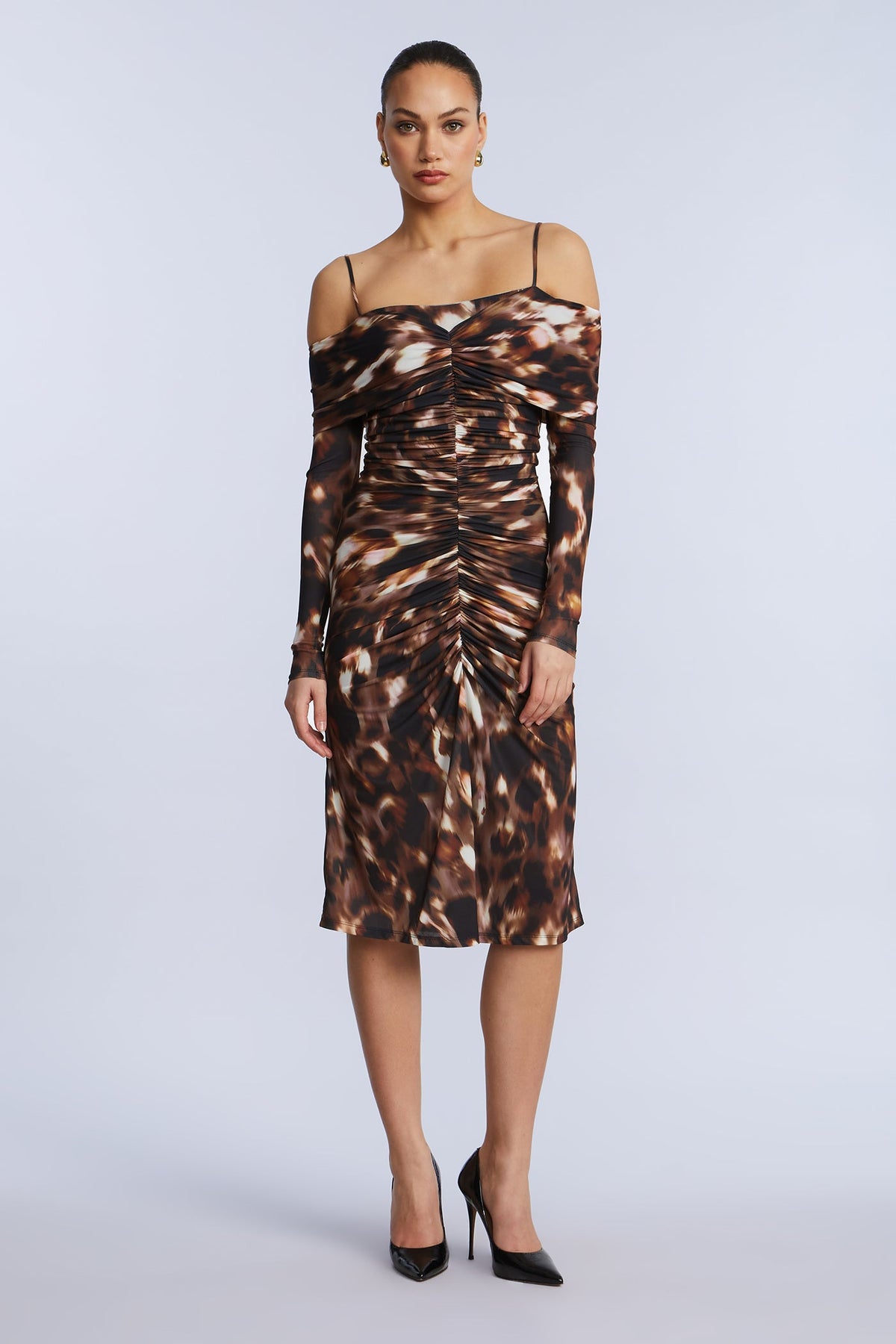 Jersey Off Shoulder Dress