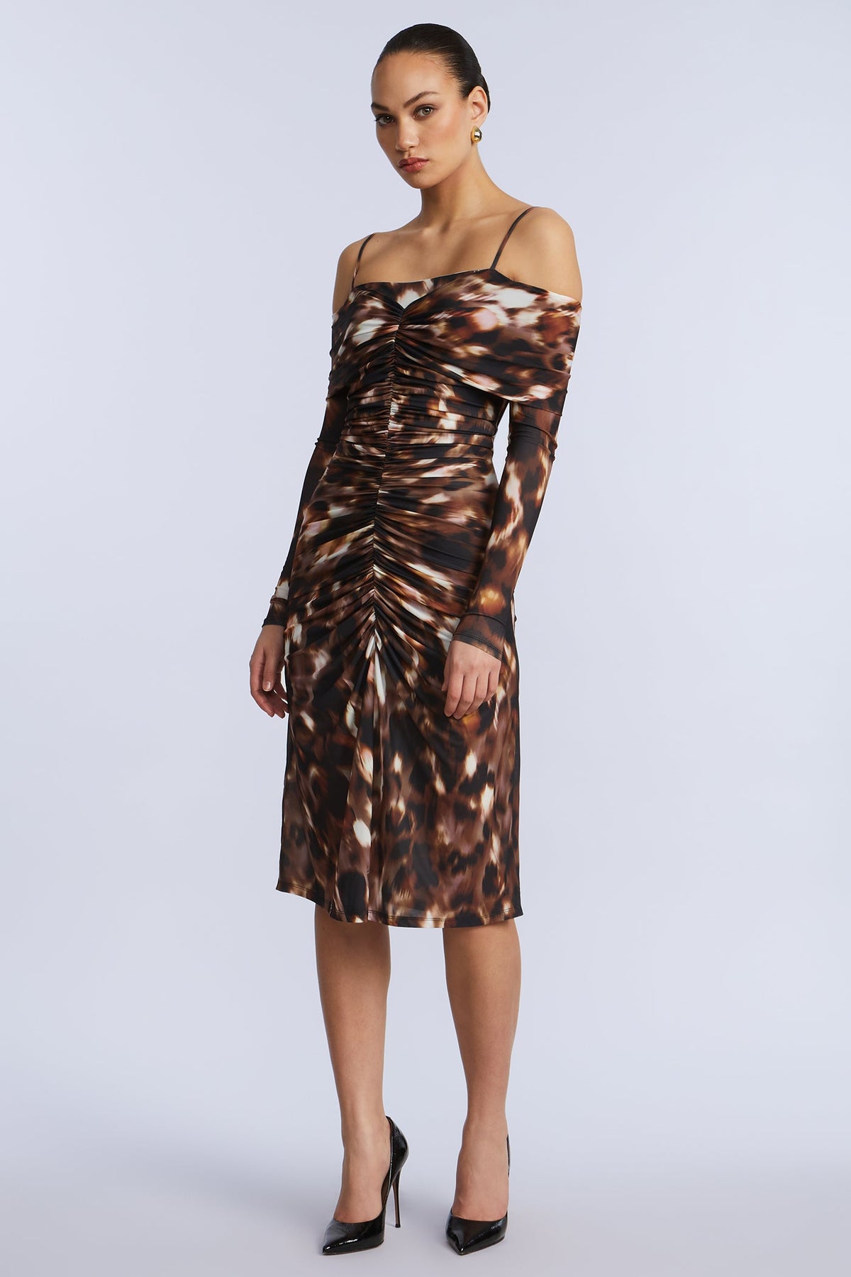 Jersey Off Shoulder Dress