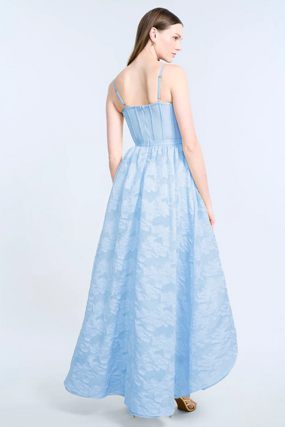 High Low Organza Tulle Gown