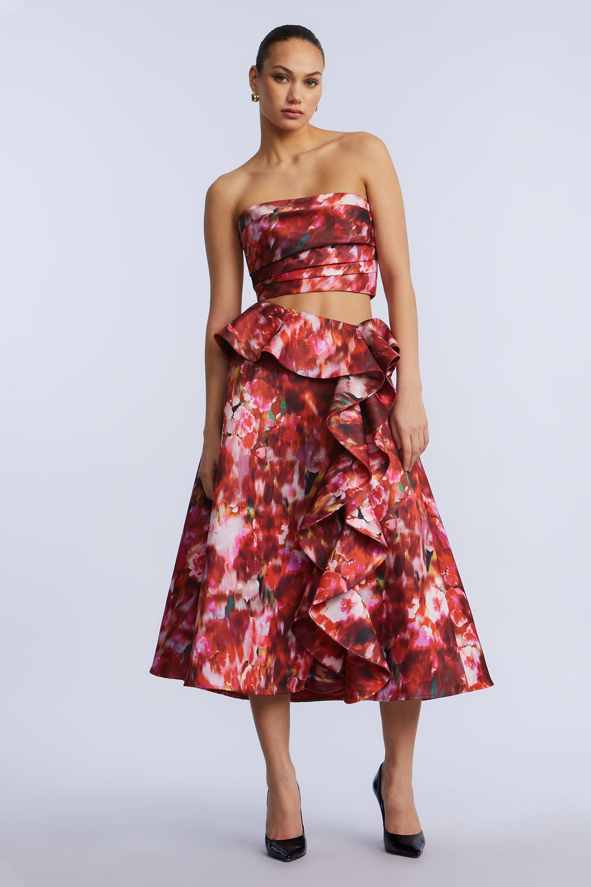 Pleated Satin Bustier
