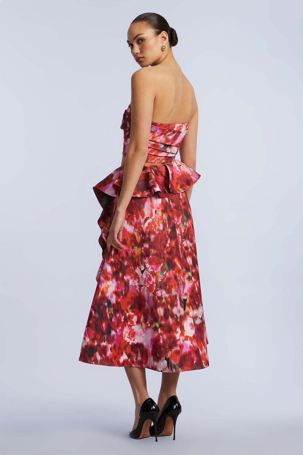 Pleated Satin Bustier