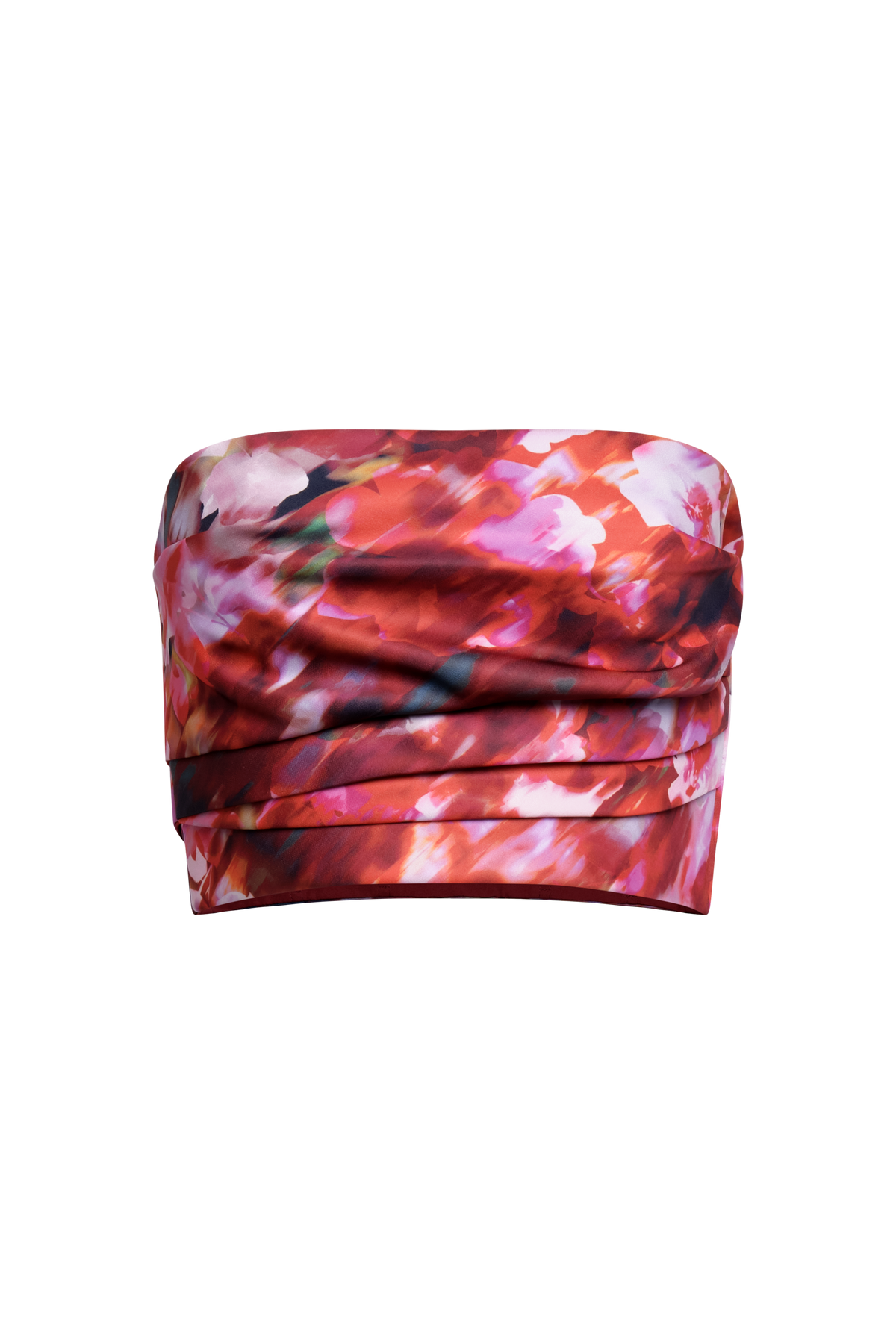 Pleated Satin Bustier