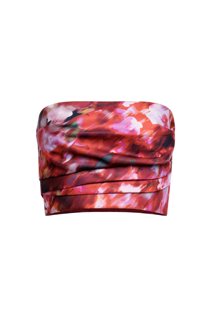 Pleated Satin Bustier