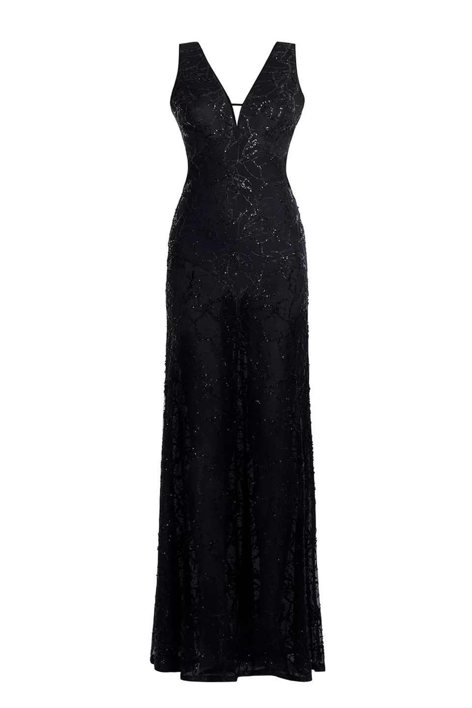 Embellished Cut-Out Gown