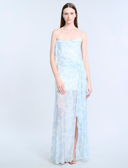 Mesh & Sequin Gown