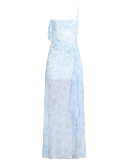 Mesh & Sequin Gown