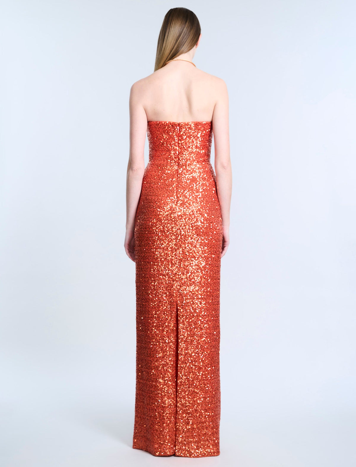 Plunging U Neckline Gown