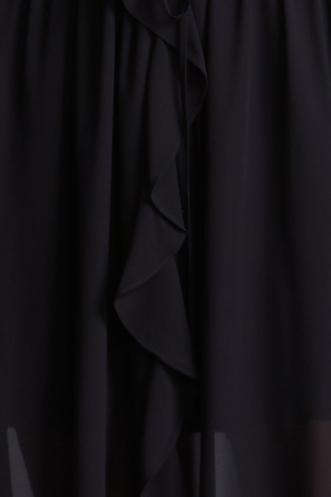 Solid Ruffle Dress