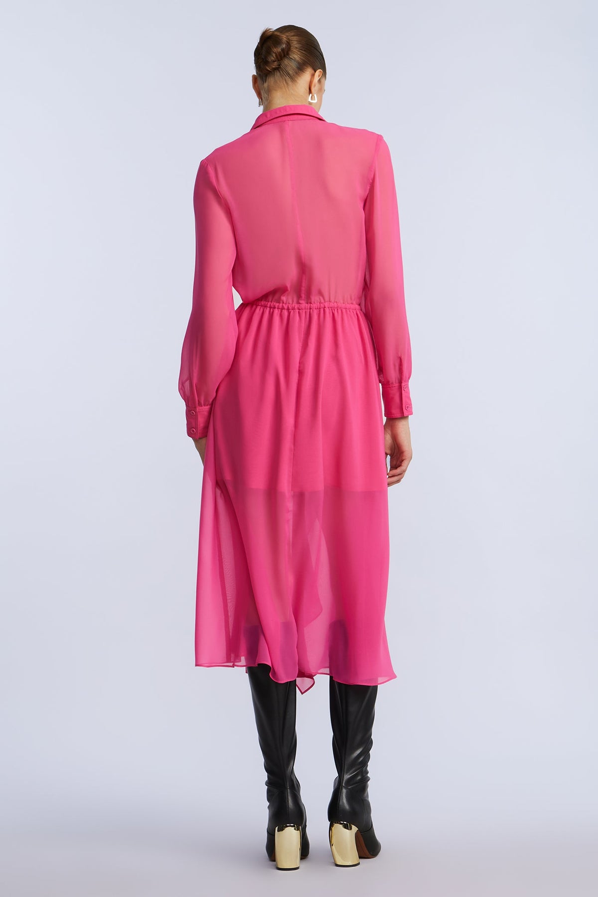 Solid Ruffle Dress