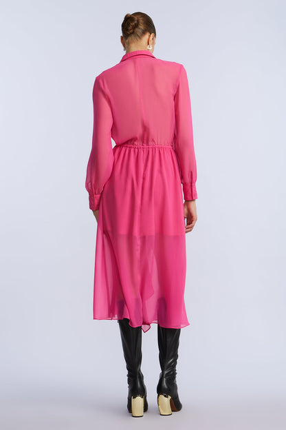 Solid Ruffle Dress