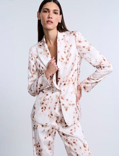 Single Breasted Animal Print