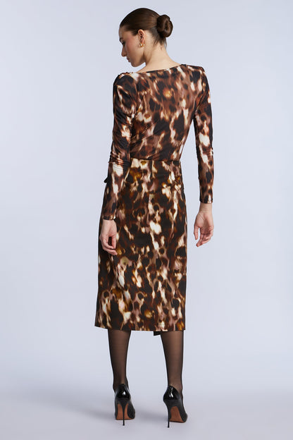 Overlap Midi Skirt