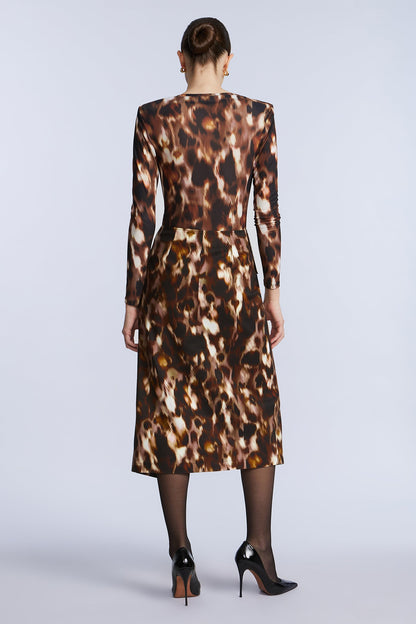 Overlap Midi Skirt