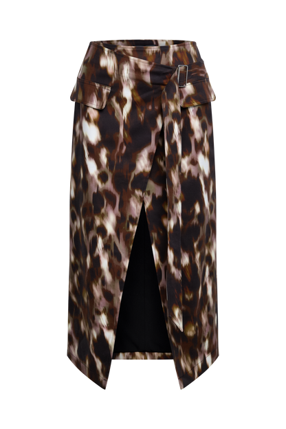 Overlap Midi Skirt