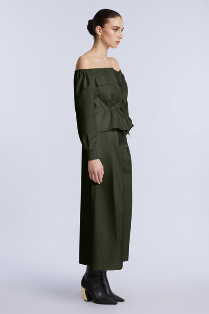 Off Shoulder Drawstring Top