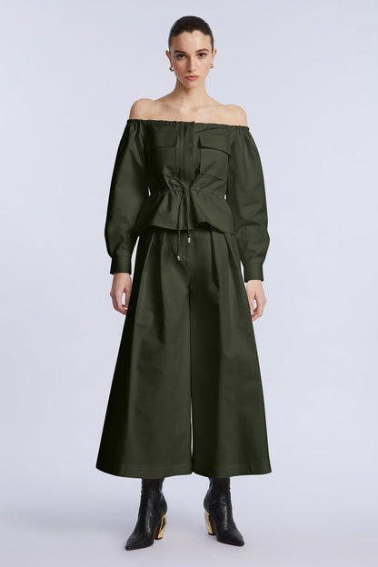 Off Shoulder Drawstring Top