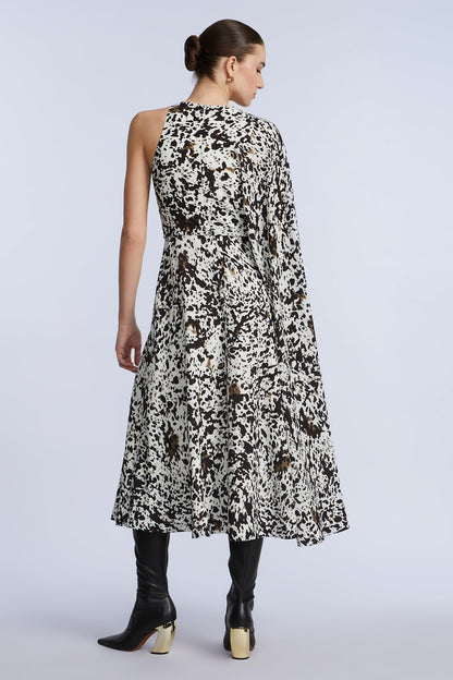 One Sleeve Midi Dress