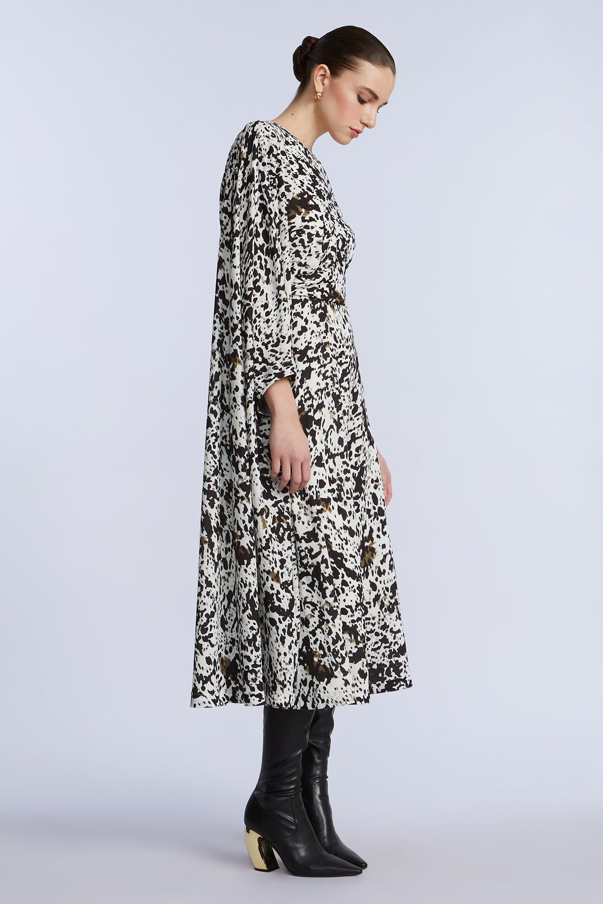One Sleeve Midi Dress