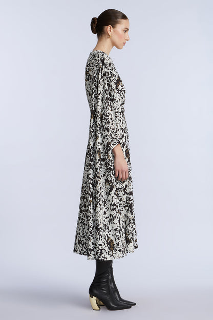 One Sleeve Midi Dress