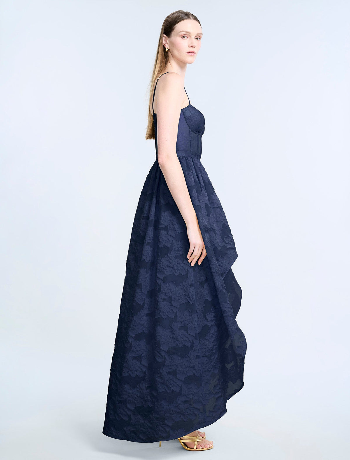 High Low Organza Tulle Gown