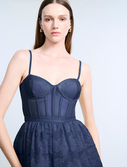 High Low Organza Tulle Gown
