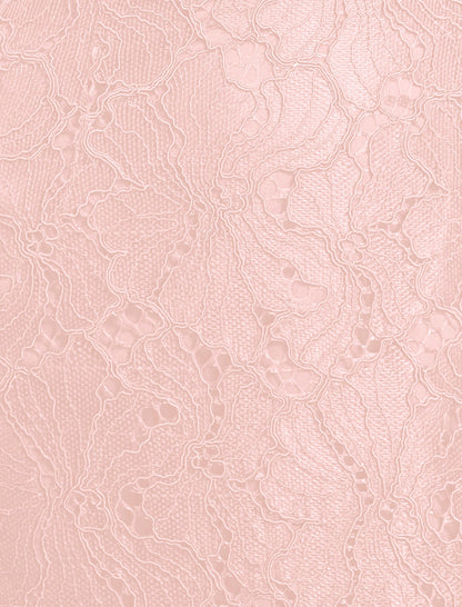 Lace Strapless V Neckline Gown