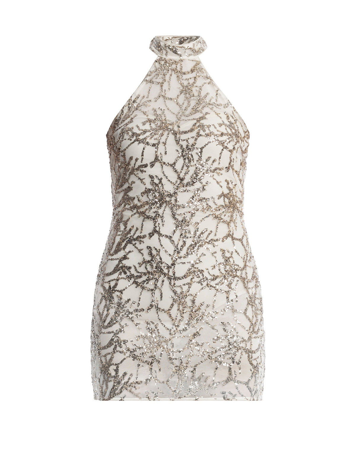 Mock Neck Embellished Mini