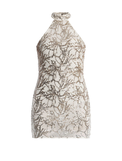 Mock Neck Embellished Mini