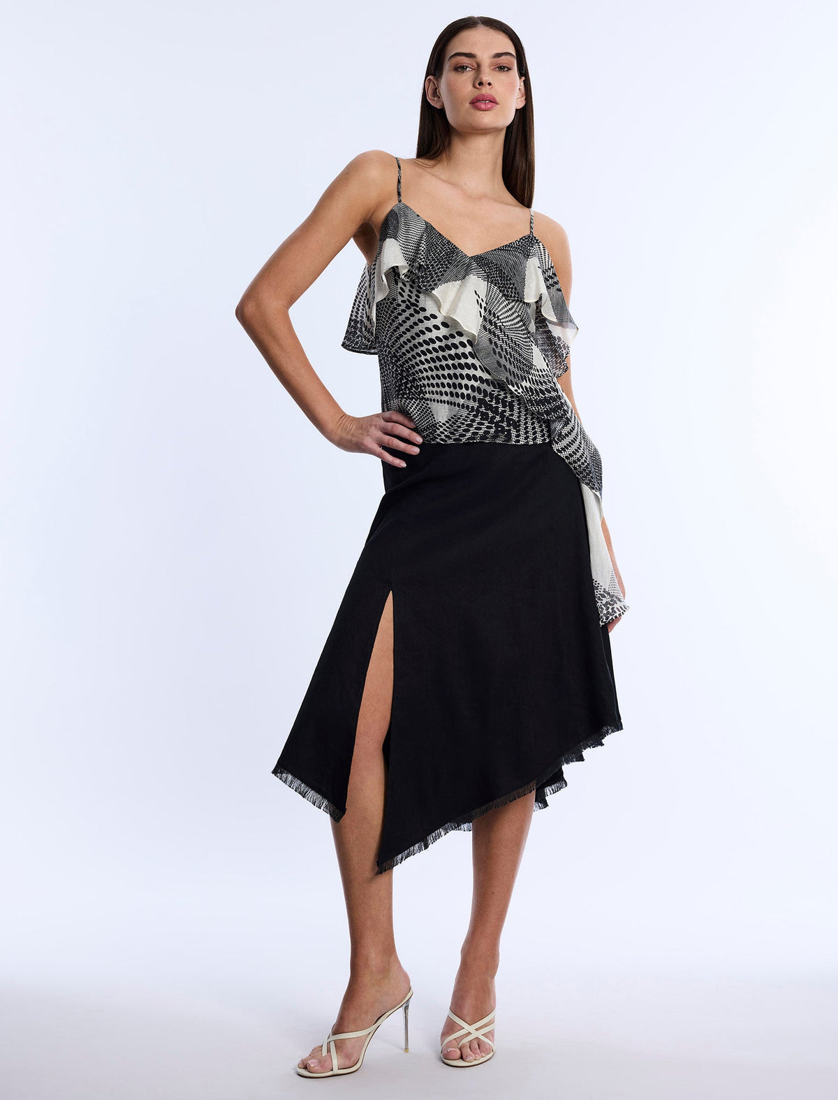 Printed Flounce Cami