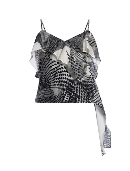 Printed Flounce Cami