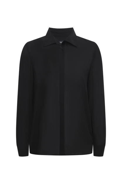 Chiffon Button Down