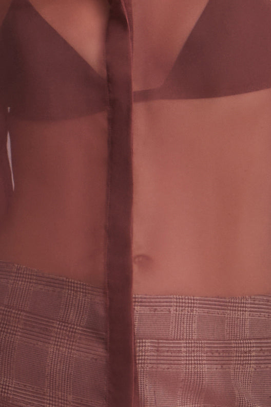 Chiffon Button Down
