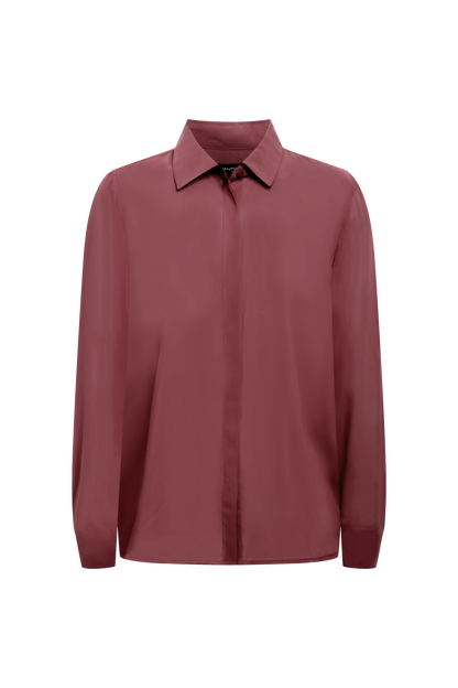 Chiffon Button Down